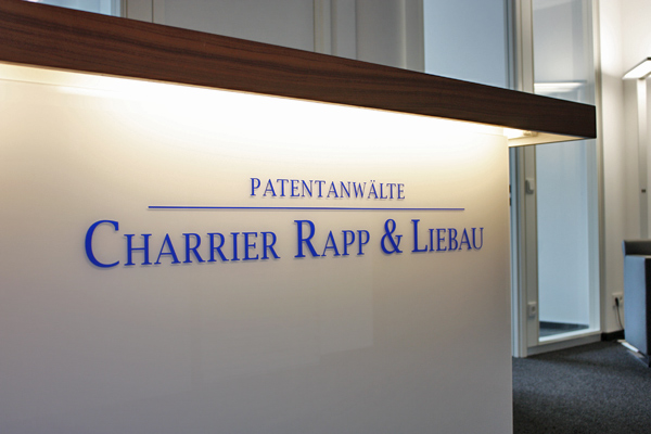 Eingangsbereich der Patentanwaltskanzlei